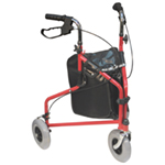 Three Wheeled Steel Walker