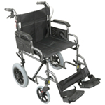 Deluxe Attendant Propelled Steel Wheelchair
