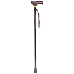 Collapsible Walking Stick with Wooden Handle