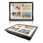 St Helens Home and Garden Lap Tray with 4 Photo Inserts and Bean Bag Cushion