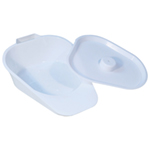 Slipper Bed Pan with Lid