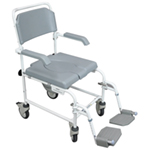 Bewl Attendant Propelled Shower Commode Chair