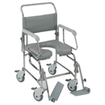 Transaqua (TA6) Attendant Propelled Shower Commode Chair