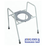 Solo Skandia Raised Toilet Seat and Frame with Clip on Seat