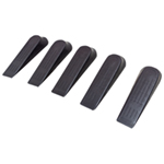 St Helens Home and Garden Black Plastic Door Stops Pack of 5