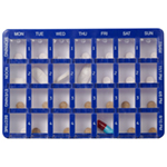 Weekly 28 Compartment Pill Box