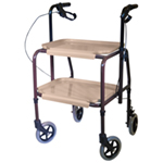 Height Adjustable Kitchen Strolley Trolley with Brakes