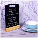 Freestanding Double Sided Chalk Board with Plinth and Carry Handle - Promote Special Offers and Menu Details