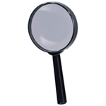 Handheld Magnifier with 65mm lens and 5X magnification