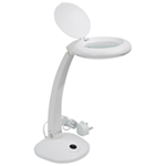 Eagle Desktop LED Single Long Arm Illuminated Magnifier with 4 Lens