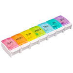 Push Button Weekly Pill Dispenser