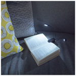 St Helens Home and Garden USB Rechargeable Book Light With Twin LED Flexible Heads and Sturdy Clip