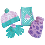 St Helens Home and Garden Childrens Hot Water Bottle, Hat, Scarf and Gloves Gift Set